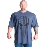 Gasp SKULL DIVISION IRON TEE SKY BLUE MELANGE – tričko Gasp modré Velikost: XXL