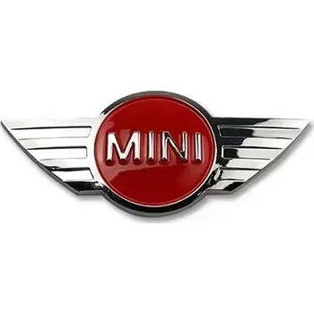 Znak automobilu MINI emblém - znak 151x65 chrom/red