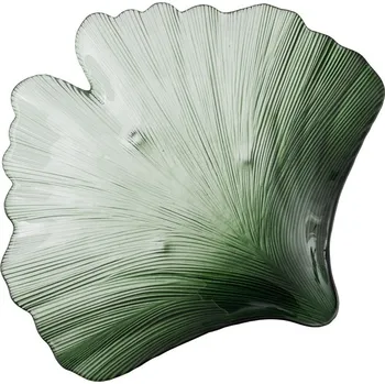 Skleněný dekorační tác 31x33 cm Gingko – Ixia ID_1716366
