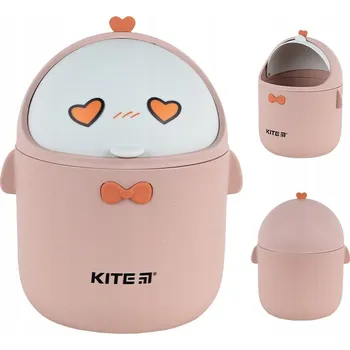 Odpadkový koš ODPADKOVÝ KOŠ NA KOUPELNOVÝ STŮL RŮŽOVÝ PLYŠOVÁ HRAČKA KITE