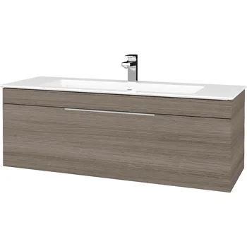 Koupelnový nábytek Dřevojas Umyvadlová skříňka ASTON SZZ 120 - D03 Cafe / Úchytka T05 / D03 Cafe