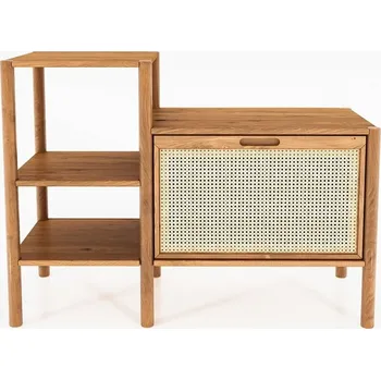 Knihovna Knihovna z dubového dřeva v přírodní barvě 115x86 cm Pola – The Beds ID_1553124