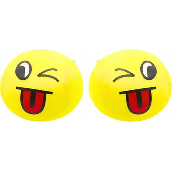 Dětský míč Měkký Míček Míč Smajlík Emoji Žlutý 9 Cm