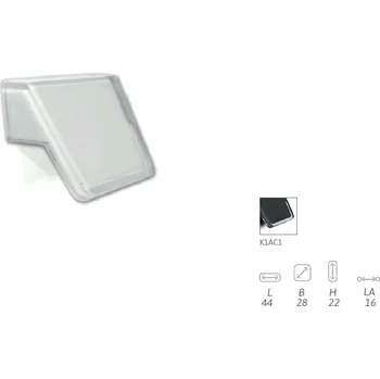 Nábytková úchytka SIRO SMD8198I-44K10AC1 bílá