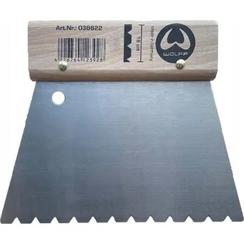 Malířská špachtle Wolff zubatá špachtle na lepidlo A1, 18 cm