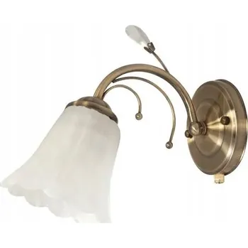 Nástěnné svítidlo Nástěnné svítidlo HUGO 1xE27 patina bílé stínidlo Venti K-K 1484/1