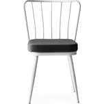 Bílo-černé kovové jídelní židle v sadě 2 ks Yildiz – Kalune Design ID_1564274