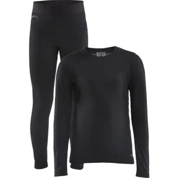 Set dětského termoprádla Set CRAFT CORE Warm Baselayer Junior černá 110