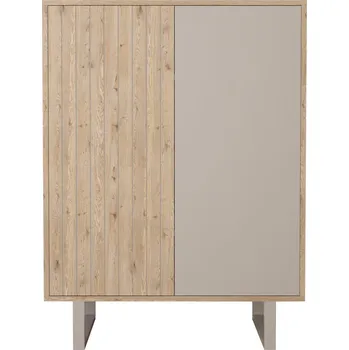 Komoda Skříňka v dekoru dubu v šedo-přírodní barvě 90x120 cm Millay – Marckeric ID_1679436