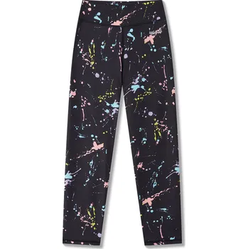 Dívčí legíny Dívčí funkční legíny - Wolf T2591, černá / skvrny Barva: Černá, Velikost: 164