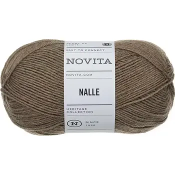 Příze Novita Nalle 68 Šedohnědá (Ponožková příze Nalle Waldpilz)