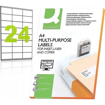 Speciální papír Štítky 70x36mm bílé 100 archů do tiskárny