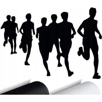 Samolepicí dekorace na vozidlo NÁLEPKA na auto MARATON Běhání 15x11 cm