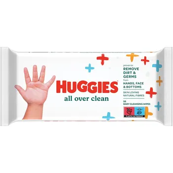 Dětský vlhčený ubrousek HUGGIES Single All Over Clean čistící ubrousky 56 kusů