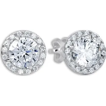 Šperk Soliter Úchvatné náušnice z bílého zlata se zirkony 239 001 00957 07 + 2 měsíce na vrácení zboží