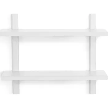 police Bílá patrová kovová police 60 cm Hola – Spinder Design ID_1678106