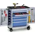 Pojízdný dílenský vozík na nářadí EXPERT 7 zásuvek 1030 x 900 x 530 mm modrý