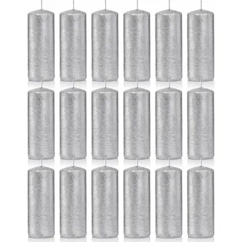 Svíčka Tradiční parafínová svíčka bez vůně Drobo 18 ks