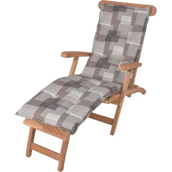Šedý zahradní podsedák na lehátko 52x170 cm Stoke – Sun Garden ID_1665356