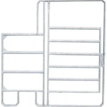 Panel ohradní s dveřimi pozink, 4 př., v. 1,45 m, řetízek, délka 2,05 m - odlehčená konstrukce