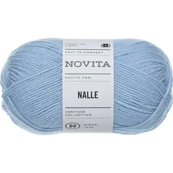 Příze Novita Nalle 117 Světle modrá (Ponožková příze Nalle Strom)