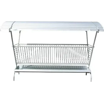 krmítko pro hospodářská zvířata Jesle na seno pro ovce s korytem a střechou, pozinkované