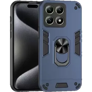Pouzdro na mobilní telefon TT-TopTechnology TPU pouzdro Xiaomi 14T modré, blue, řada DEFENDER, hliníkový úchyt, držák