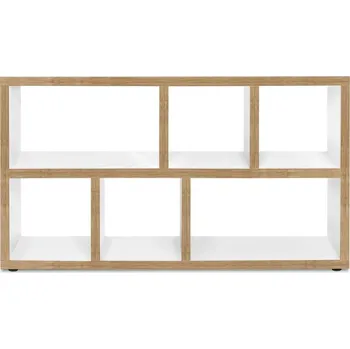 Knihovna Knihovna v bílo-přírodní barvě 150x83 cm Berlin – TemaHome ID_1283108