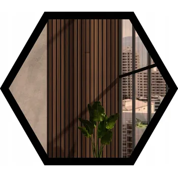 Zrcadlo Lustro akrylowe Heksagon hexsagon šestihran 45x39