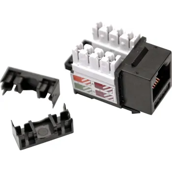 Počítač Keystone LEXI-Net Cat5E, UTP, duální svorkovnice, černý s vyvazovacím očkem