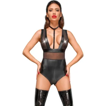 Dámské erotické body Body Noir HANDMADE F183 černé L - s kupónem KUP15 cena 1277 Kč + extra diskrétní expedice