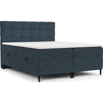 Postel Tmavě modrá boxspring postel s úložným prostorem 140x200 cm Urbaneo – Maison de Rêve ID_1662124