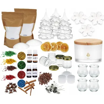 Vánoce Sada na výrobu svíček + svíčky na vánoční dekorace 1