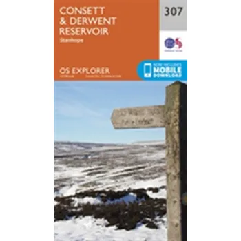 Encyklopedie Consett and Derwent Reservoir - Ordnance Survey [EN] (2015, Skládaná mapa, Ordnance Survey)
