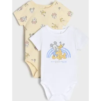 Dětská móda Sinsay - Sada 2 body Mickey Mouse - bílá - 870DF-00X - 870DF-00X-62