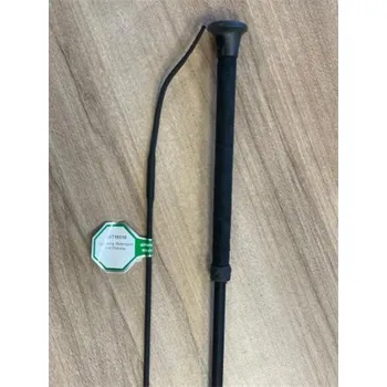 Jezdecký bičík Drezurní bič FLECK s protiskluzovou rukojetí, černý, 110 cm