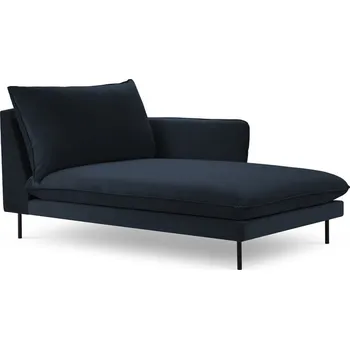 Pohovka Tmavě modrá sametová lenoška (pravý roh) Vienna – Cosmopolitan Design ID_1538492