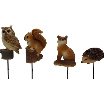 Zahradní dekorace Polyresinové zahradní zápichy v sadě 4 ks Forest – Esschert Design ID_1620014