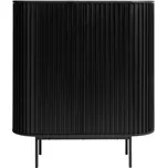 Černá skříňka v dekoru dubu 125x110 cm Siena – Unique Furniture ID_1595462