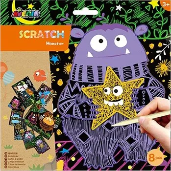 Obraz Škrabací obrázek Avenir Scratch Monstrum
