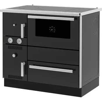 Sporák na tuhá paliva Sporák na tuhá paliva AlfaPlam ALFA TERM 20 s výměníkem - antracit/pravý