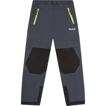 Chlapecké kalhoty Chlapecké outdoorové kalhoty - Wolf T2453, tmavě šedá Barva: Šedá, Velikost: 104