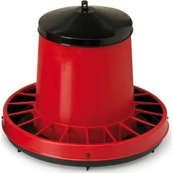 krmítko pro hospodářská zvířata Závěsné poloautomatické tubusové krmítko pro drůbež a kuřata - 6-8 kg
