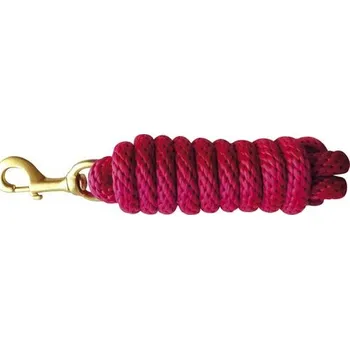 Vybavení pro koně Vodítko Equithéme s klas. karabinou, 2,4 m, růžové