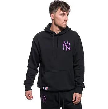 Pánská mikina Mikina New Era League Essentials Oversized Hoody New York Yankees Black / Purple Nitro velikost XS