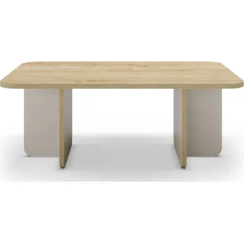 Konferenční stolek Konferenční stolek s deskou v dubovém dekoru v krémovo-přírodní barvě 56x100 cm Hillary – Marckeric ID_1721070