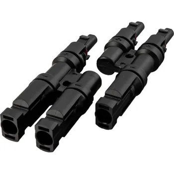 Stavebniny Solarmi MC4 T- rozbočovací konektor 1 na 2 (sada Male + Female)