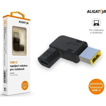 Adaptér k notebooku Aligator USB-C napájecí redukce 11 x 4,5 mm pro notebooky Lenovo
