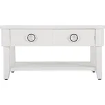 Bílý konferenční stolek z jedlového dřeva 60x90 cm Shine – Mauro Ferretti ID_1602446