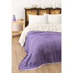 Fialový mušelínový přehoz na dvoulůžko 230x250 cm – Mijolnir ID_1614524